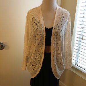 DIVIDED, white cardigan